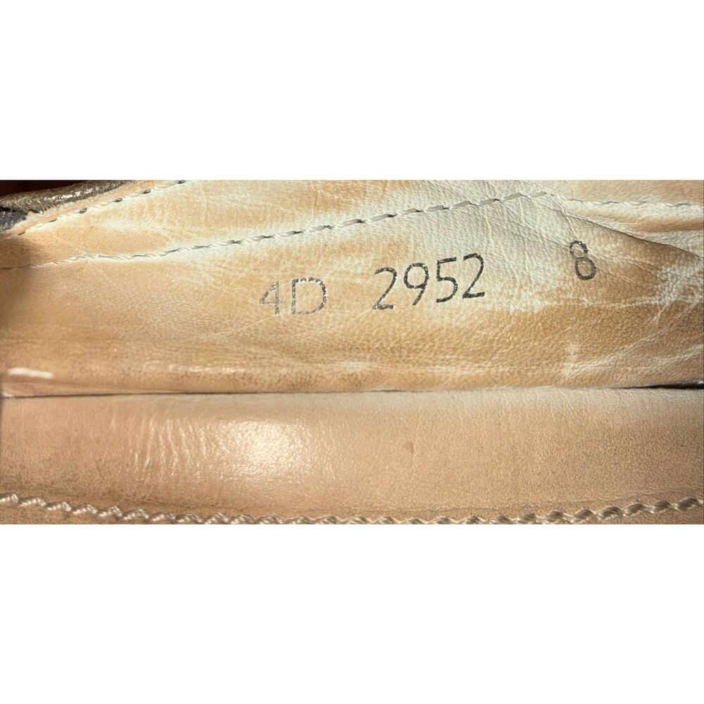 Prada Size 8 Slip On Espadrille Loafers Brown Leather Minimalist Old Money - Picture 11 of 11